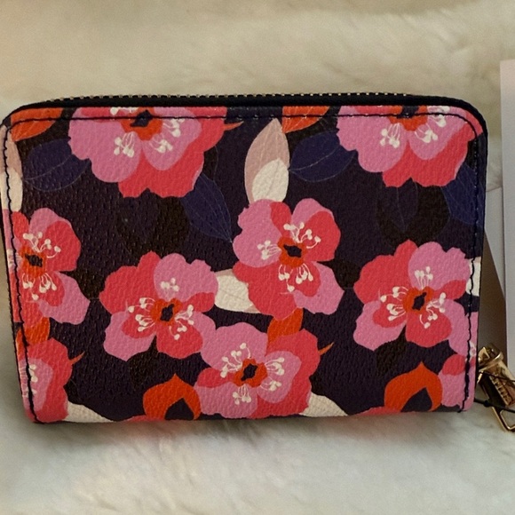 Trina Turk Pink and Purple Floral Wallet - Picture 4 of 12